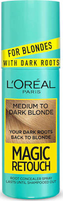 L'Oreal Paris Magic Retouch Dark Roots Spray de Păr Blond mediu spre închis 75ml