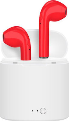 i7s Earbud Bluetooth Handsfree Headphone Red