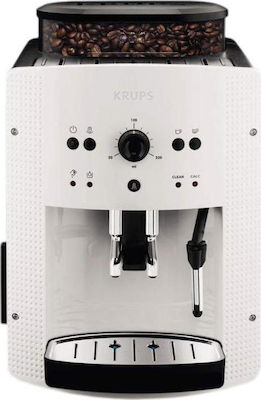 Krups EA810570 Αυτόματη Μηχανή Espresso 1450W Πίεσης 15bar με Μύλο Άλεσης Λευκή