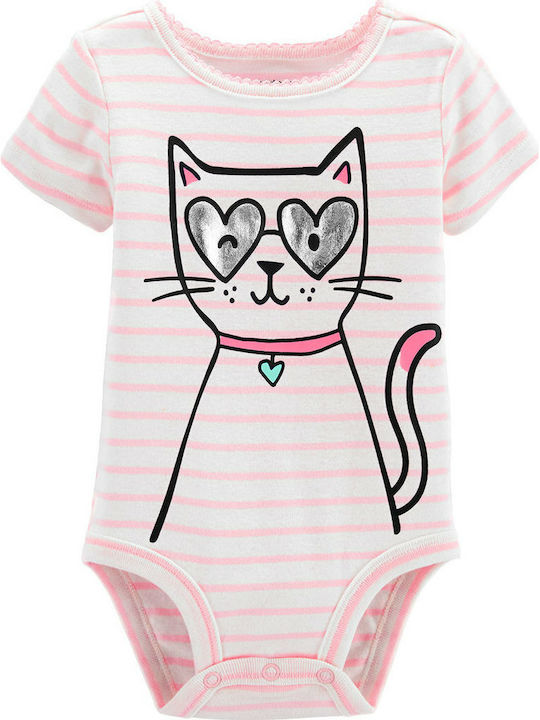 Carter's Baby Bodysuit Set Short-Sleeved Pink