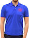 La Martina Men's Short Sleeve Blouse Polo Blue