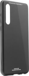 Forcell Glass Synthetic Back Cover Black (Huawei P30)