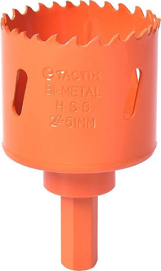 Tactix Hole Saw with Axonaki HSS for Wood and Metal