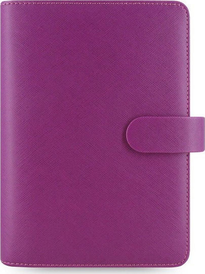 Filofax Saffiano Personal Седмичен Организатор Лилаво Кожено 13.5x18.8см.