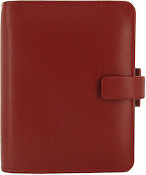 Filofax Metropol Pocket Weekly Organizer Red 14.6x14.6cm