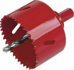 Wolfcraft Hole Saw Set BiM HSS Dry Cutting with Diameter 60mm for Wood, Metal and Plastic