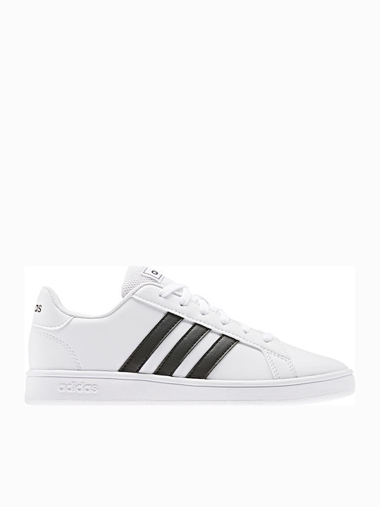 Adidas Παιδικά Sneakers Grand Court K Cloud White / Core Black