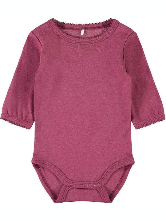 Name It Baby Bodysuit Long-Sleeved Fuchsia