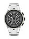 Cerruti Ruscello Uhr Chronograph Batterie mit Silber Metallarmband