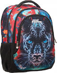 No Fear Puma Σχολική Τσάντα Πλάτης Δημοτικού σε Κόκκινο χρώμα Μ30 x Π28 x Υ48cm