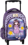 Santoro Gorjuss Catch a Falling Star School Bag Trolley Kindergarten in Purple color