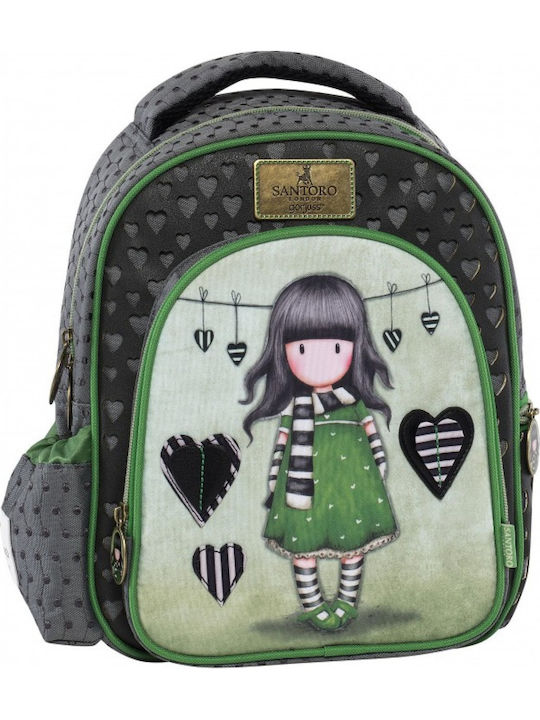 Santoro Gorjuss The Scarf School Bag Backpack Kindergarten in Green color