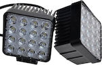 Auto Gs Τετράγωνος Προβολέας Αυτοκινήτου LED Universal 12/24V 1τμχ