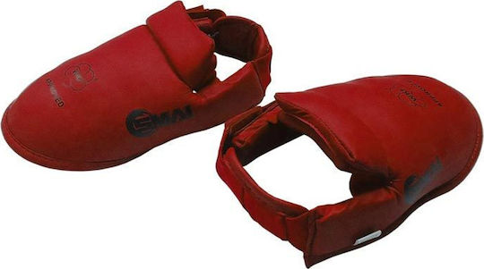 SMAI WKF Approved 430647 Instep Protectors Adults Red