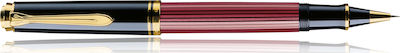 Pelikan Souveran R400 Pen Rollerball with Blue Ink Black-Red