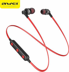 Awei B990BL In-ear Bluetooth Handsfree Căști cu Rezistență la Transpirație Roșα