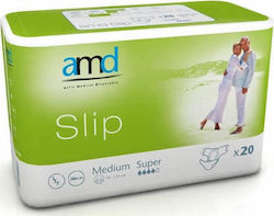 AMD Incontinence Slip Super Inkontinenz-Windeln Mittel 20Einheiten AMD Incontinence Slip Super Inkontinenz-Windeln Mittel 20Einheiten