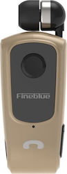 Fineblue F920 In-ear Bluetooth Handsfree Ακουστικό Πέτου Χρυσό