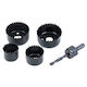 Tactix Set de ferăstraie cu găuri HSS cu diametru între 32mm și 54mm pentru Lemn, Metal și Plastic