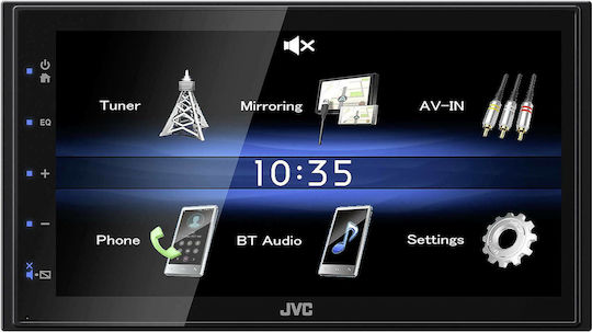 JVC Автомобилна аудио система 2 DIN (Bluetooth/USB/AUX/WiFi/GPS/Android Auto) с Touch Screen 6.8"