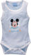 Disney Mickey Baby Bodysuit Underwear Sleeveless Light Blue