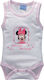 Disney Minnie Baby Bodysuit Underwear Sleeveless White