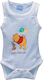 Disney Winnie The Pooh Baby Bodysuit Underwear Set Sleeveless Light Blue