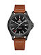Swiss Military by Chrono Men's Watch 42mm Automatic with Brown Leather Strap