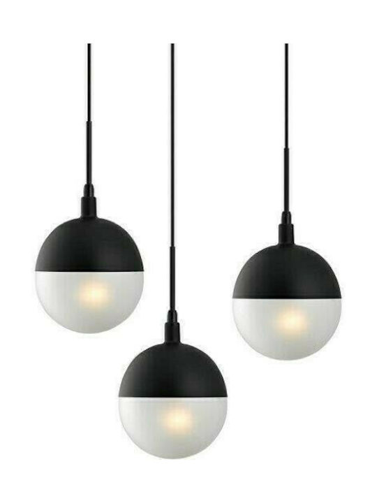 Luma Pendant Light Three-Light for Socket G9 Black