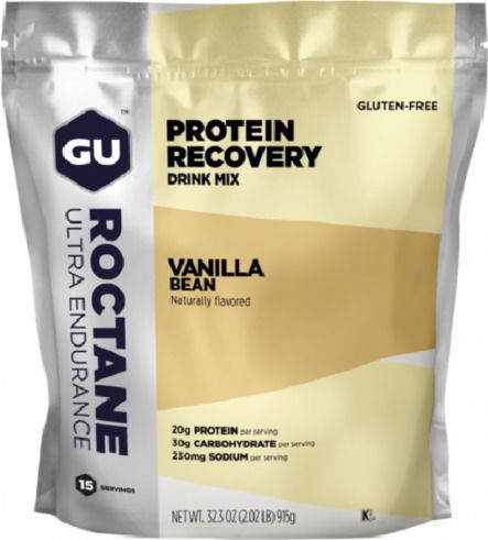 GU Protein Recovery Drink Mix Protein Molke Glutenfrei mit Geschmack Vanilleschote 915gr