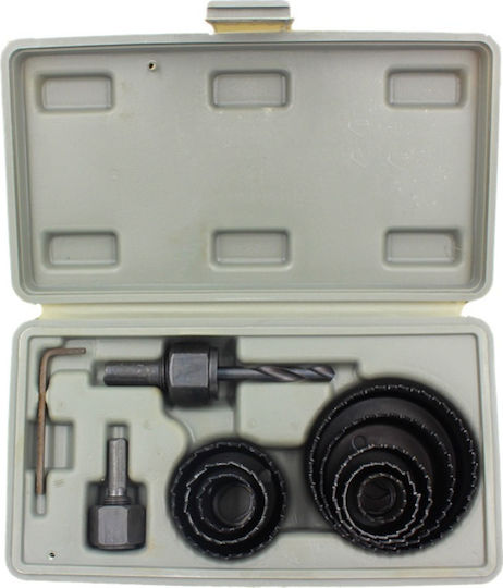 Raider Σετ Ποτηροπρίονα με Διάμετρο από 19mm έως 64mm για Ξύλο και Πλαστικό