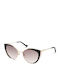 Liu Jo Damen Sonnenbrille mit Schwarz Gestell und Rosa Spiegel Linse LJ709S-004