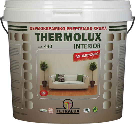 Tetralux Thermolux Interior Πλαστικό Χρώμα Αντιμουχλικό για Εσωτερική Χρήση 750ml