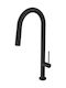 Carron Phoenix Tozo 48780 Tall Kitchen Faucet Counter with Shower Black Matt