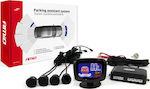 AMiO Car Parking System with Screen and 4 Sensors in Black Colour 01562