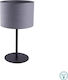 Nowodvorski Alice Metal Table Lamp for Socket E27 with Gray Shade and Black Base