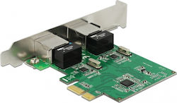 DeLock Ενσύρματη Κάρτα Δικτύου Gigabit (1Gbps) Ethernet PCI-e