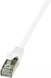 LogiLink CP2011S F/UTP Cat.6 Cablu Ethernet 0.25m Alb