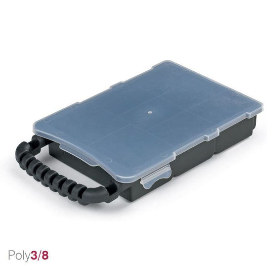 Terry Poly 3/8 Ταμπακιέρα Εργαλείων 8 Θέσεων Μαύρη 30.3x18x5εκ.