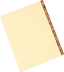 INDEXES CARD PARTS 17X21