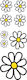 Simoni Racing Car Stickers Daisies 8pcs