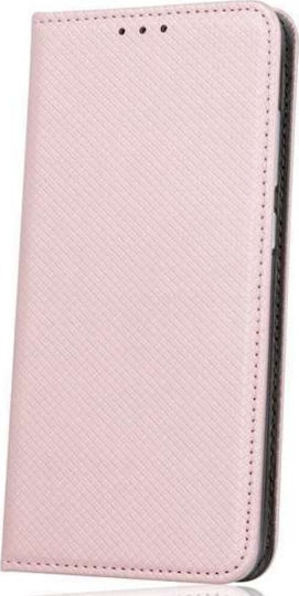Smart Magnet Book Δερματίνης Ροζ Χρυσό (Huawei P30 Lite)