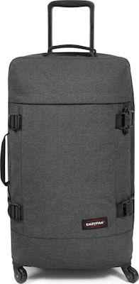 Eastpak Trans4 M Large Travel Suitcase Fabric Gray with 4 Wheels Height 70cm.