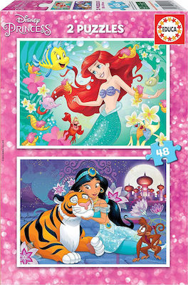 Puzzle pentru Copii Ariel & Jasmin 48buc Educa