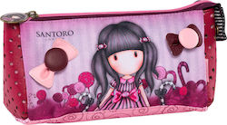 Santoro Sugar and Spice Pencil Case with 1 Compartment Fuchsia