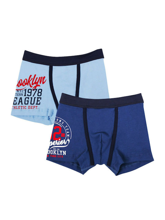 Minerva 41856 Kinder Set mit Boxershorts Blau 2Stück