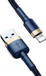 Baseus Cafule Braided USB to Lightning Cable Μπλε 2m (CALKLF-CV3)