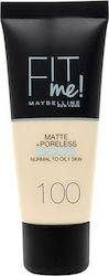 Maybelline Fit Me Matte + Poreless Flüssig 100 ...