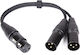 XLR-Kabel Männlich - XLR-Buchse Schwarz 0,3m 56200-060