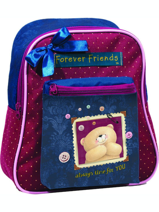 Forever Friends Frame School Bag Backpack Kindergarten in Burgundy color